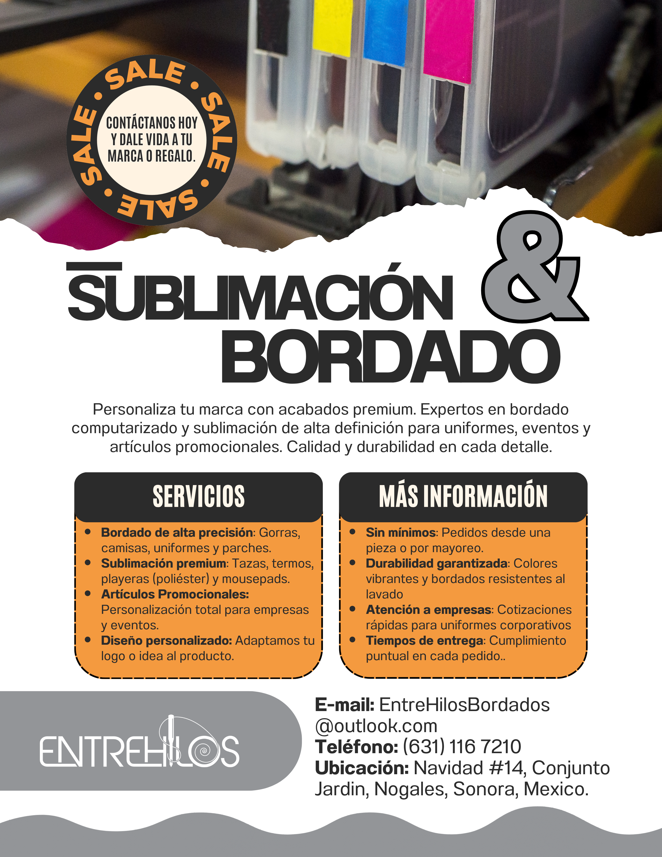 Entrehilos - Bordados y sublimados